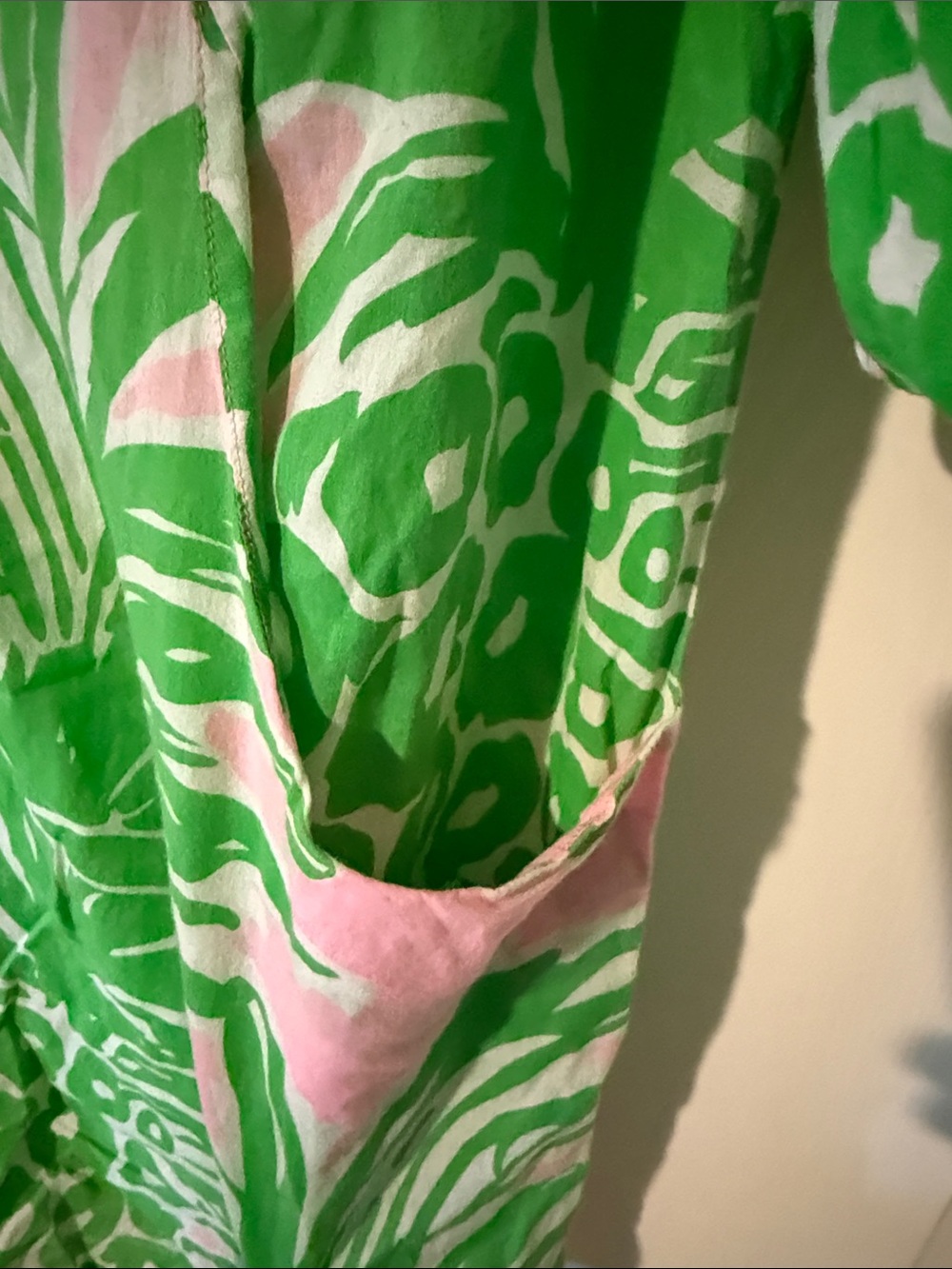 Lilly Pulitzer Pink and Green Tropical Swim Coverup - Picture 6 of 15